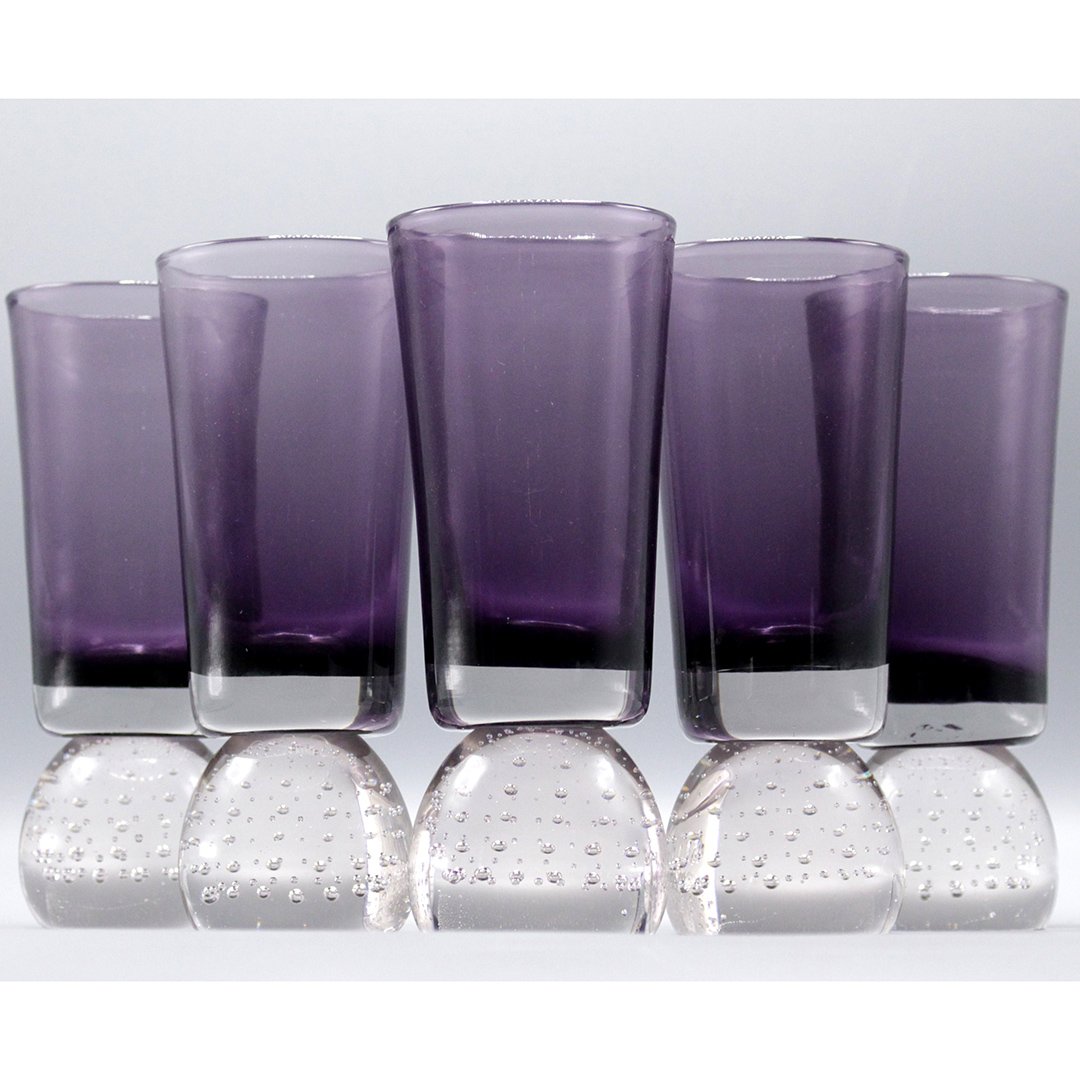 9x Erickson Amethyst Glass Cup / Mug Purple (1 of 6)