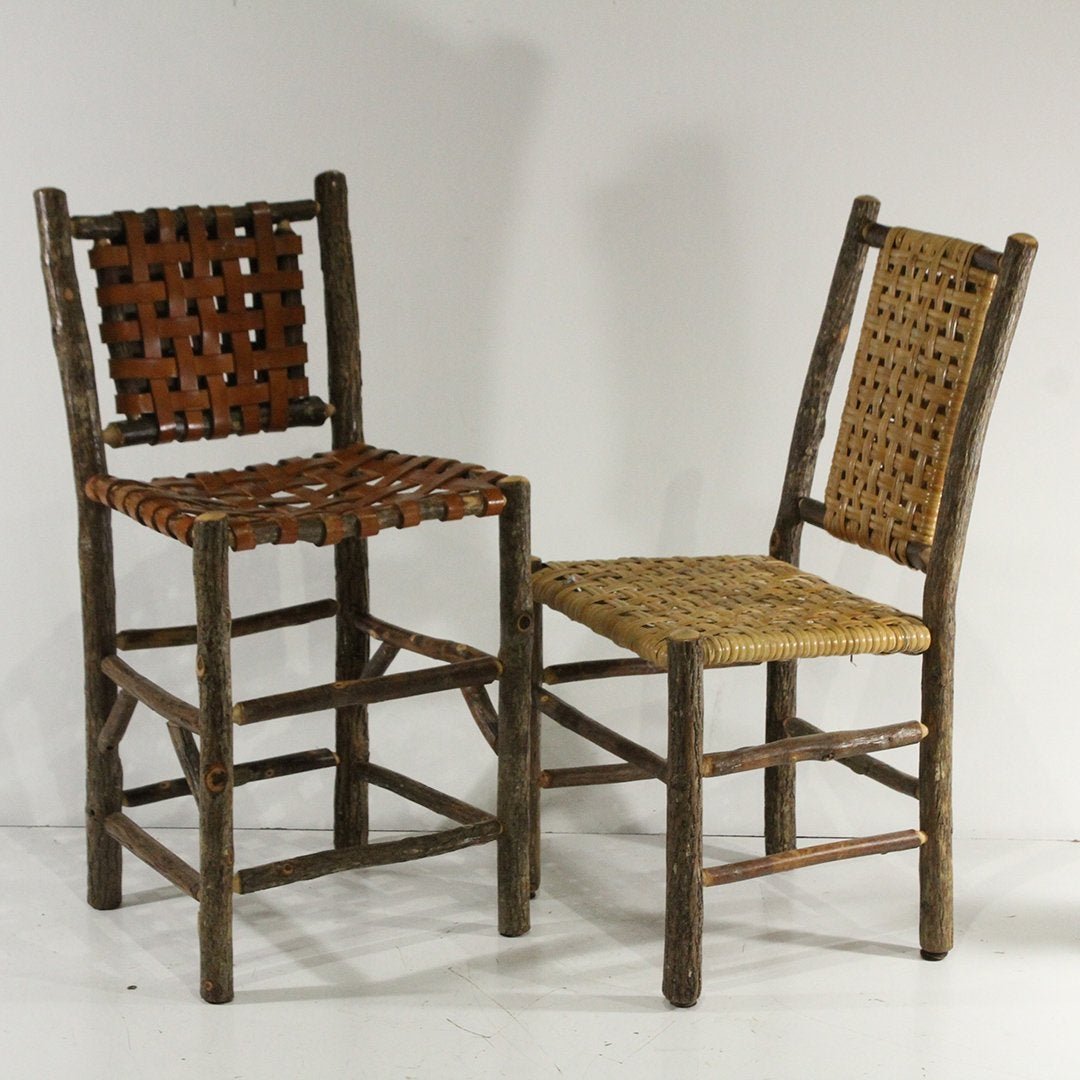 Two [2] Rustic Adirondack Natural Hickory Wood Chairs (1 of 4)