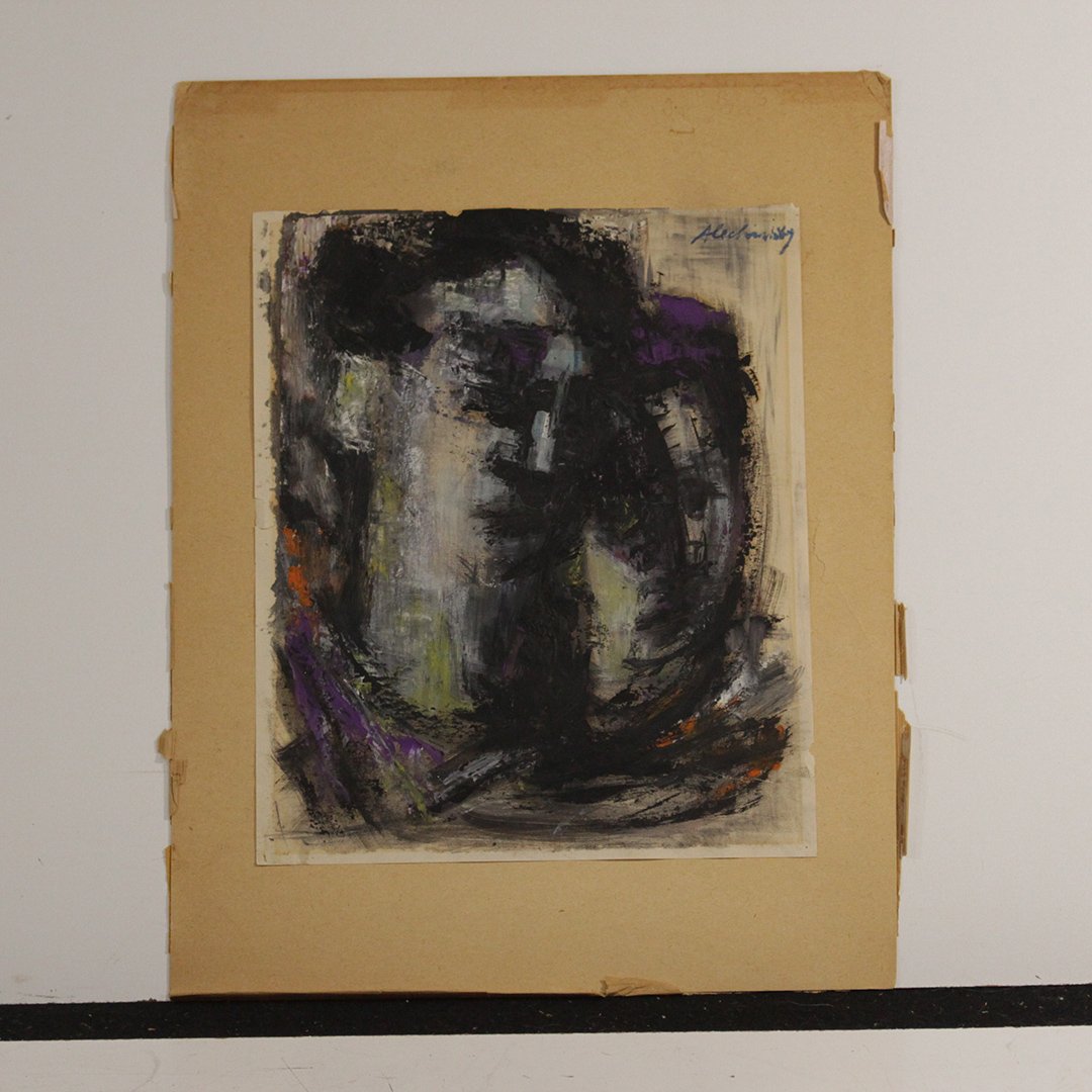 Pierre Alechinsky, Attributed, Abstract Portrait Of Man (1 of 8)