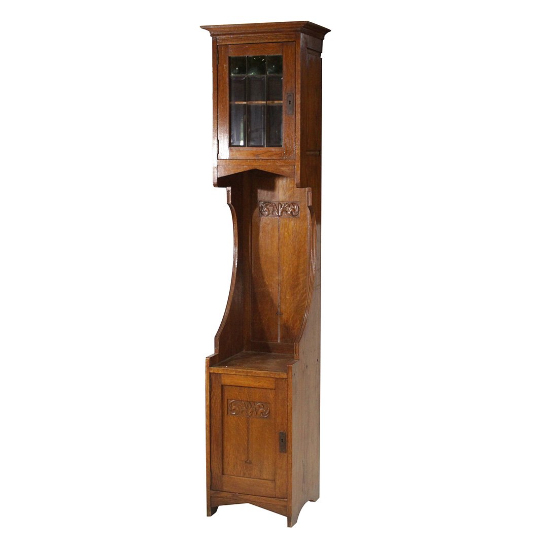 Tall Narrow Oak Arts & Crafts Chimney Cupboard Aug 05, 2019 Donny