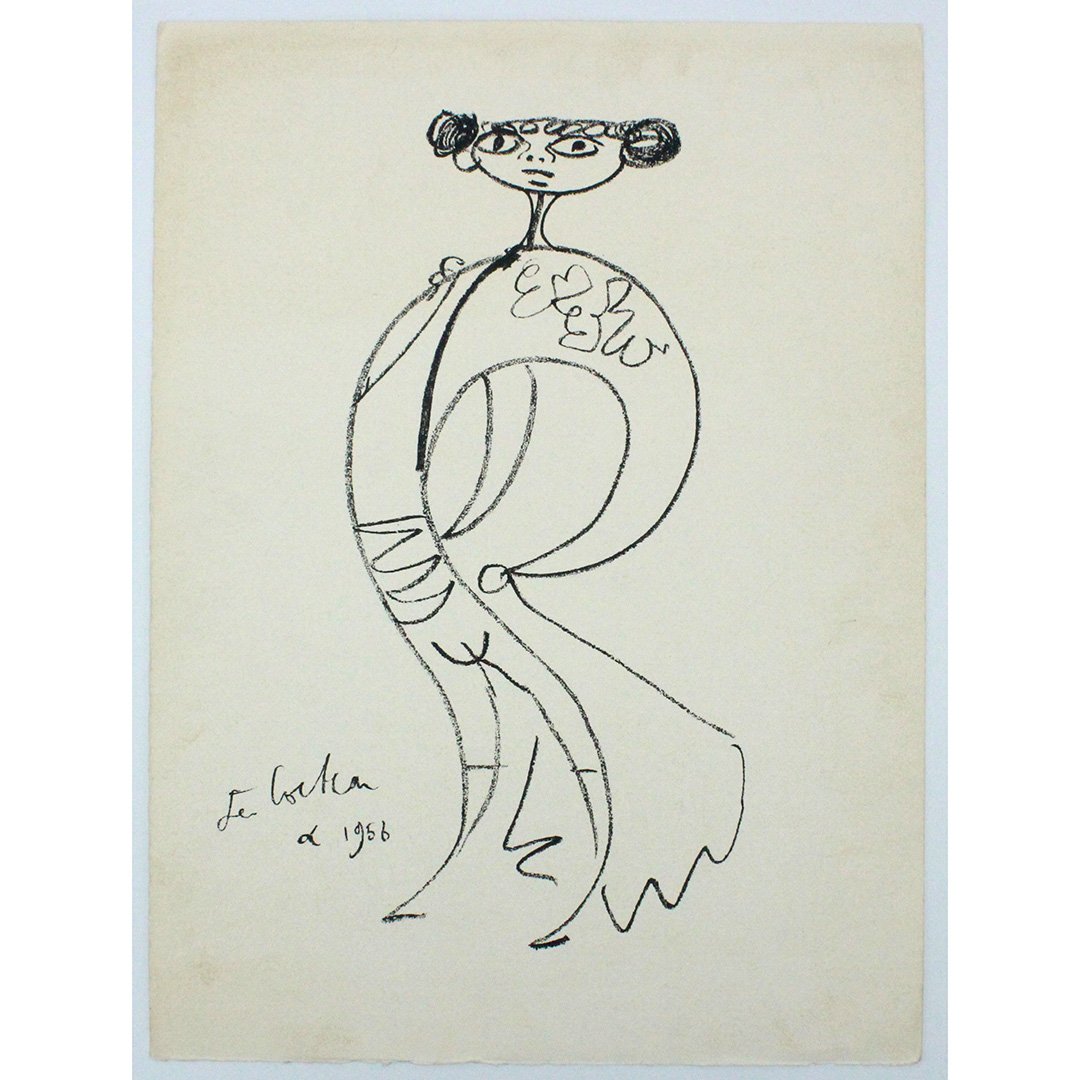 Jean Cocteau 1956, Mid-Century Matador Figure Litho (1 of 3)