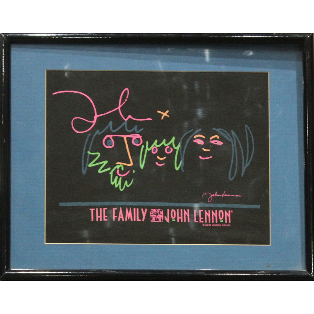 The Family John Lennon framed shirt: The Family John Lennon framed shirt Size: 19 x 15 outside of frame
