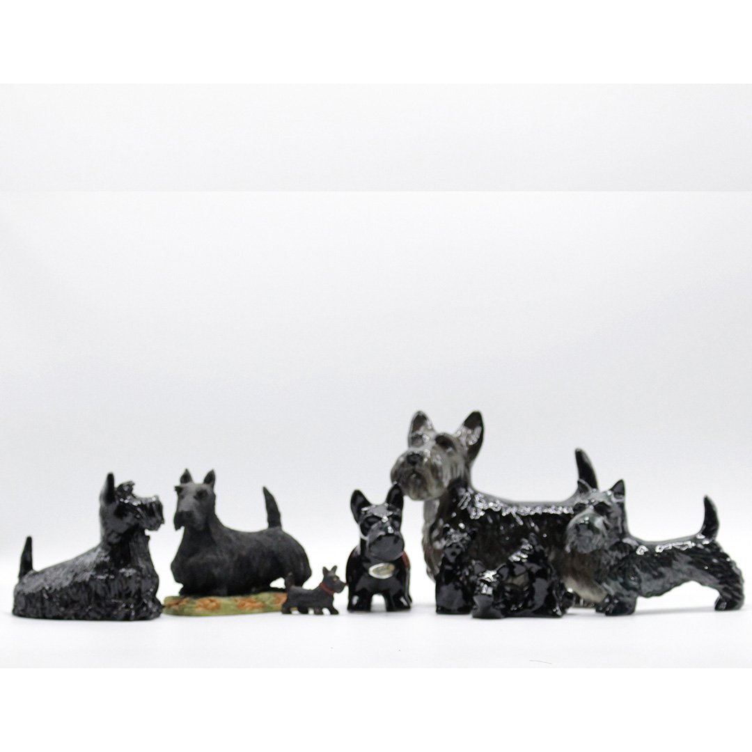 Seven (7) Assorted Terrier Figurines, Various Makers (1 of 9)