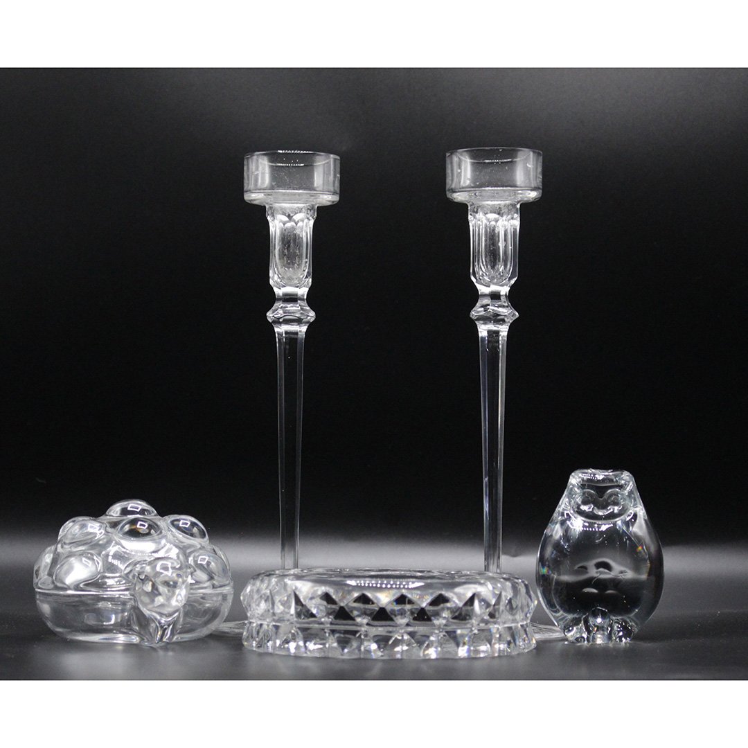 Collection of Signed Clear Glass Crystal (1 of 10)