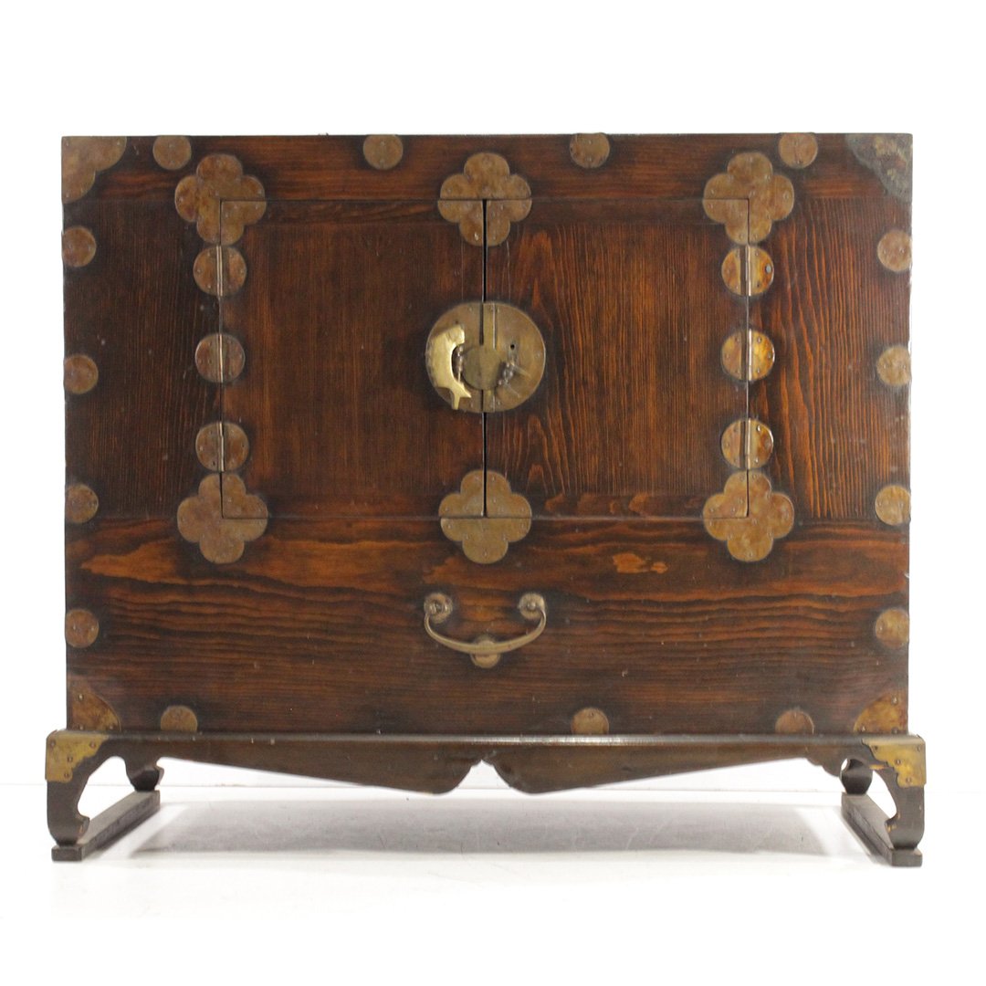 Antique Oriental Chinese Cabinet on Stand (1 of 8)