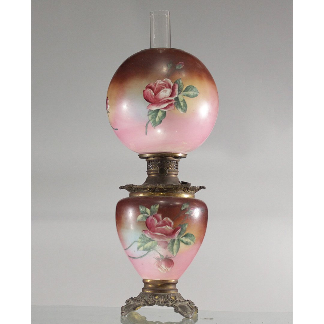 Original Columbia Victorian Gone With The Wind Lamp (1 of 10)