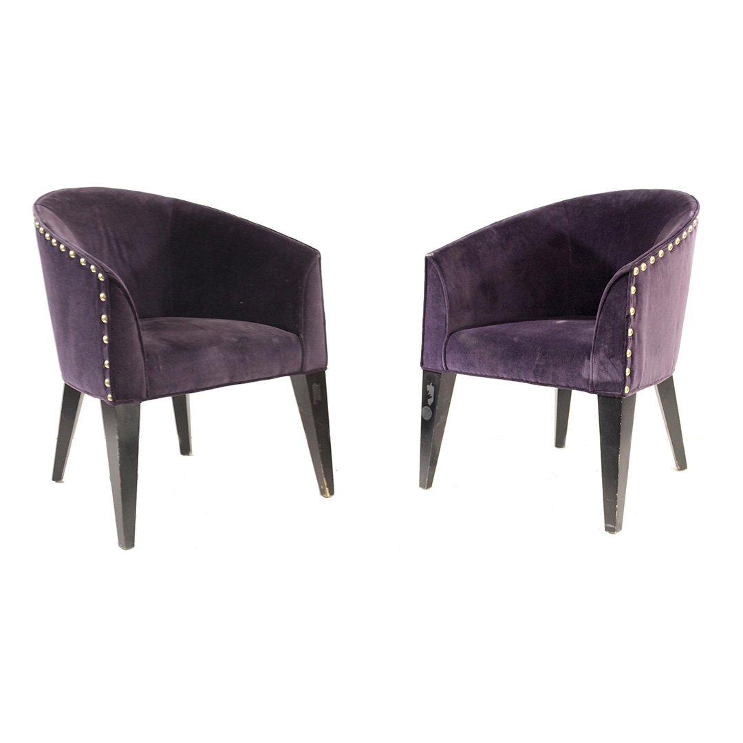 Pair Upholstered Ghost Chairs (1 of 11)
