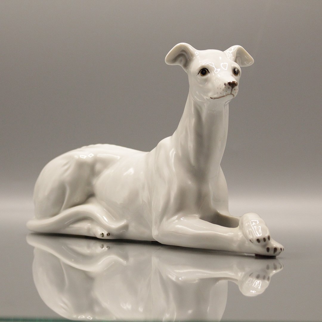 Ethan Allen Interiors Porcelain Greyhound Dog Figure (1 of 9)