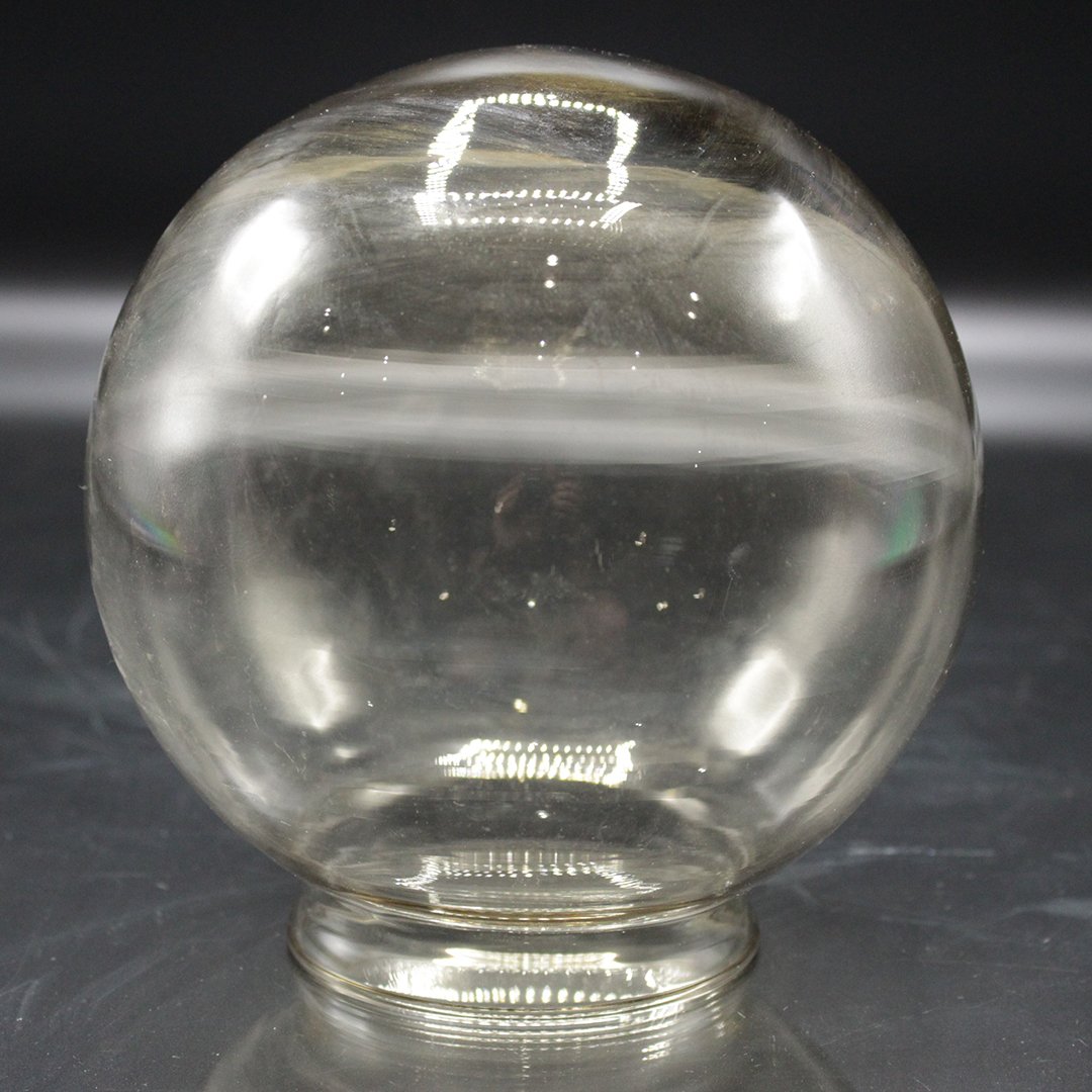 Five Mid-Century Clear Ball Glass Matching Lamp Shades (1 of 4)