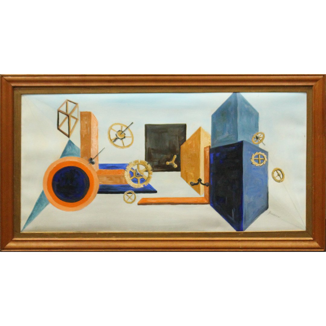 Frances, Surrealism Gears and Abstract Composition W/c (1 of 4)