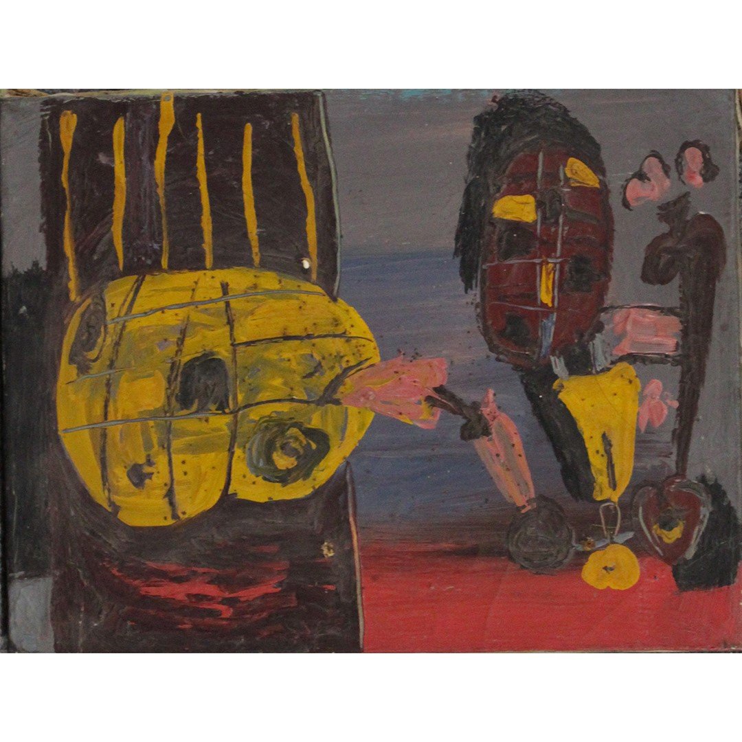 Ezio Martinelli  (1913 - 1980) Abstract Estate Oil 1948 (1 of 4)