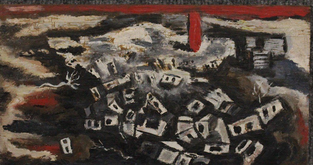 Ezio Martinelli  (1913 - 1980) Abstract Estate Oil /b (1 of 4)