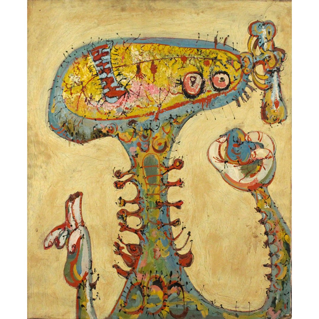 Ezio Martinelli  (1913 - 1980) Abstract Estate Oil 1945 (1 of 7)