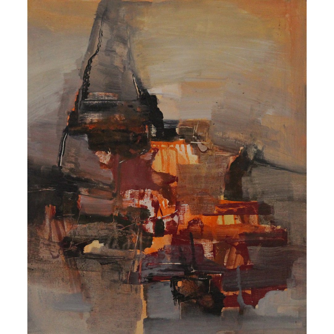 Ezio Martinelli  (1913 - 1980) Abstract Estate Oil/c (1 of 3)