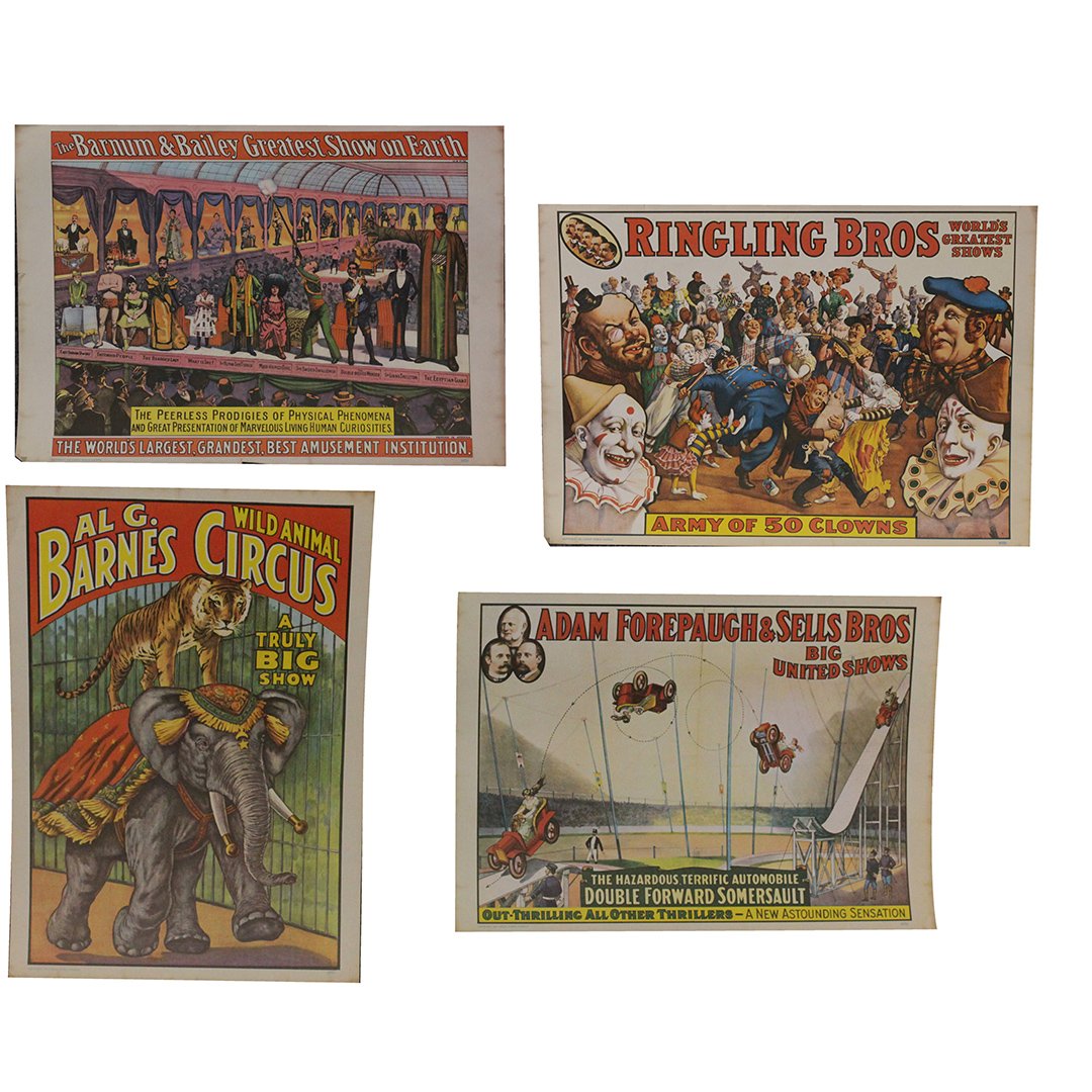 Four Assorted Vintage 1960 Circus World Museum Posters (1 of 9)