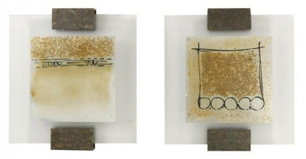 Pair of Modern Wall Art by Hollack "Glitter IX " (1 of 6)