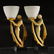 Matching Art Deco Nude Standing Girl Lamps Glass Shades