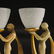 Matching Art Deco Nude Standing Girl Lamps Glass Shades - 3