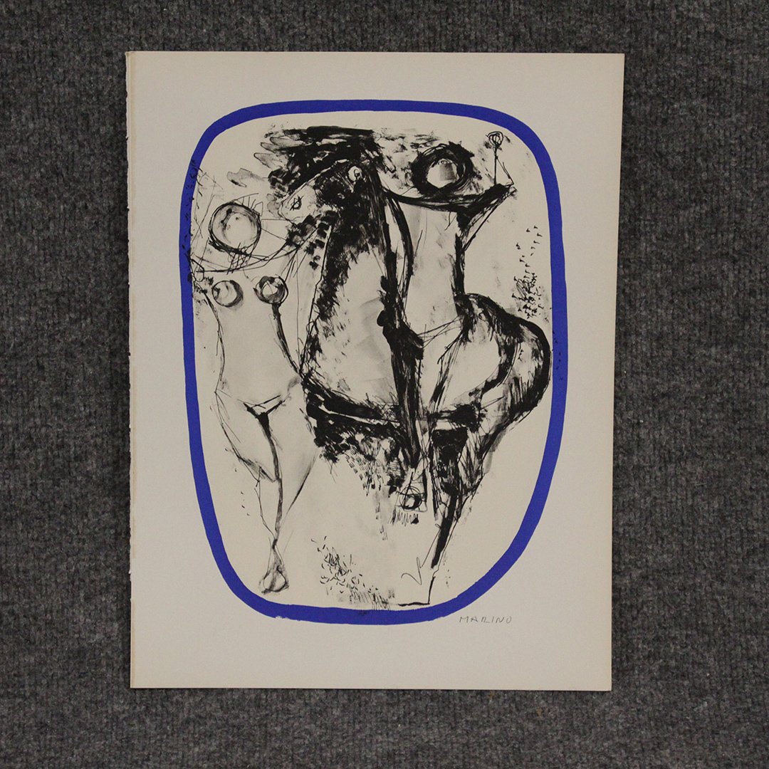 Marino Marini Lithograph Print: Marino Marini Lithograph Print Size: 15.5 x 12