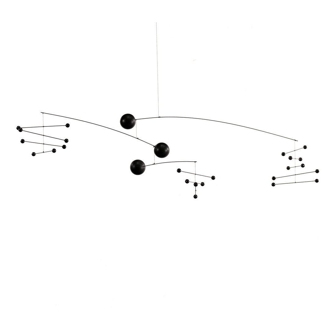 Symphony in 3 Movements mobile by Ole Flensted: Symphony in 3 Movements mobile by Ole Flensted, Denmark with box. Size: 23 w when in movement.