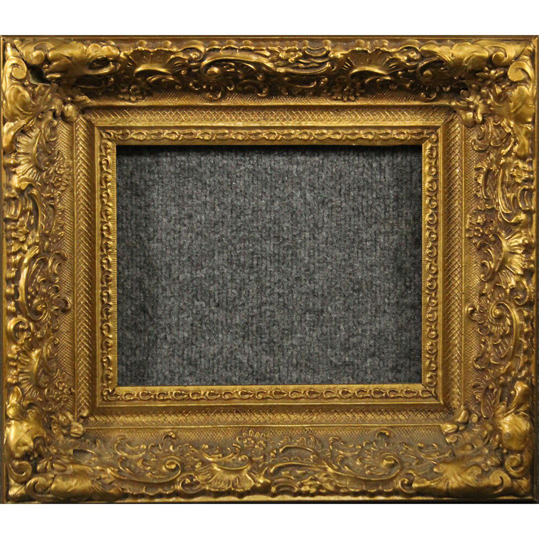 Wide Gesso Gold Picture Frame 8 x 10 inner Size (1 of 5)