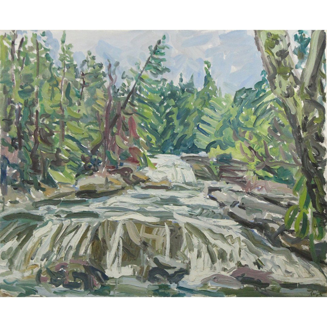 Jeffrey Boys PAFA, Oil/c Impressionist Stream in Forest (1 of 6)