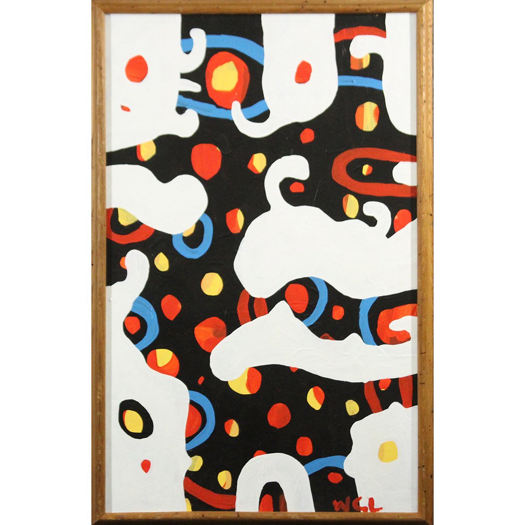 Wayne Cunningham, American, Modernism Abstract Painting: Wayne Cunningham, American, Modernism Abstract Painting. Watercolor on paper, Signed, Frame. Well Listed American Artist. Size: 20 x 26 inches image, 31 x 24 inches outside frame