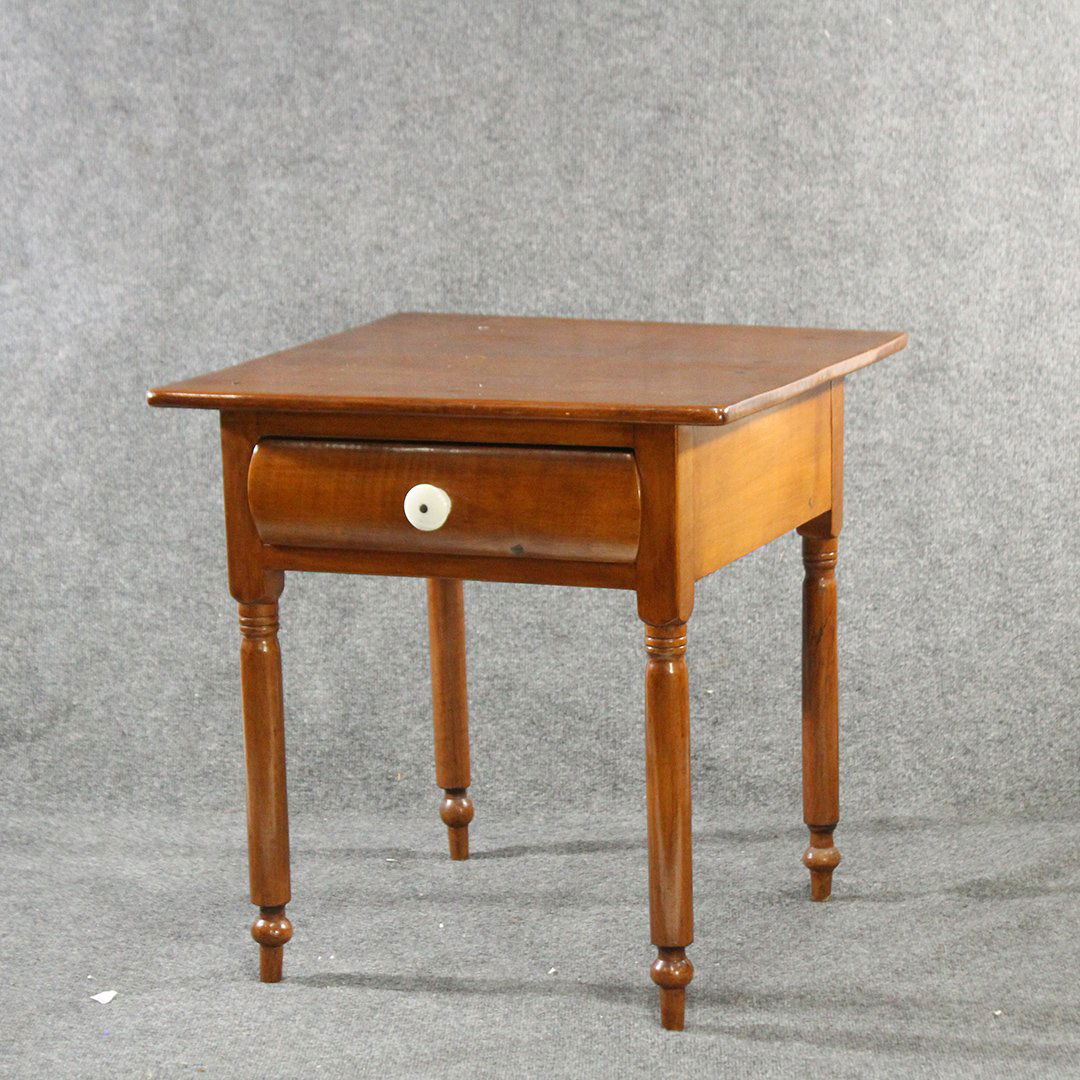 Early American Pine Country One Drawer Stand (1 of 6)