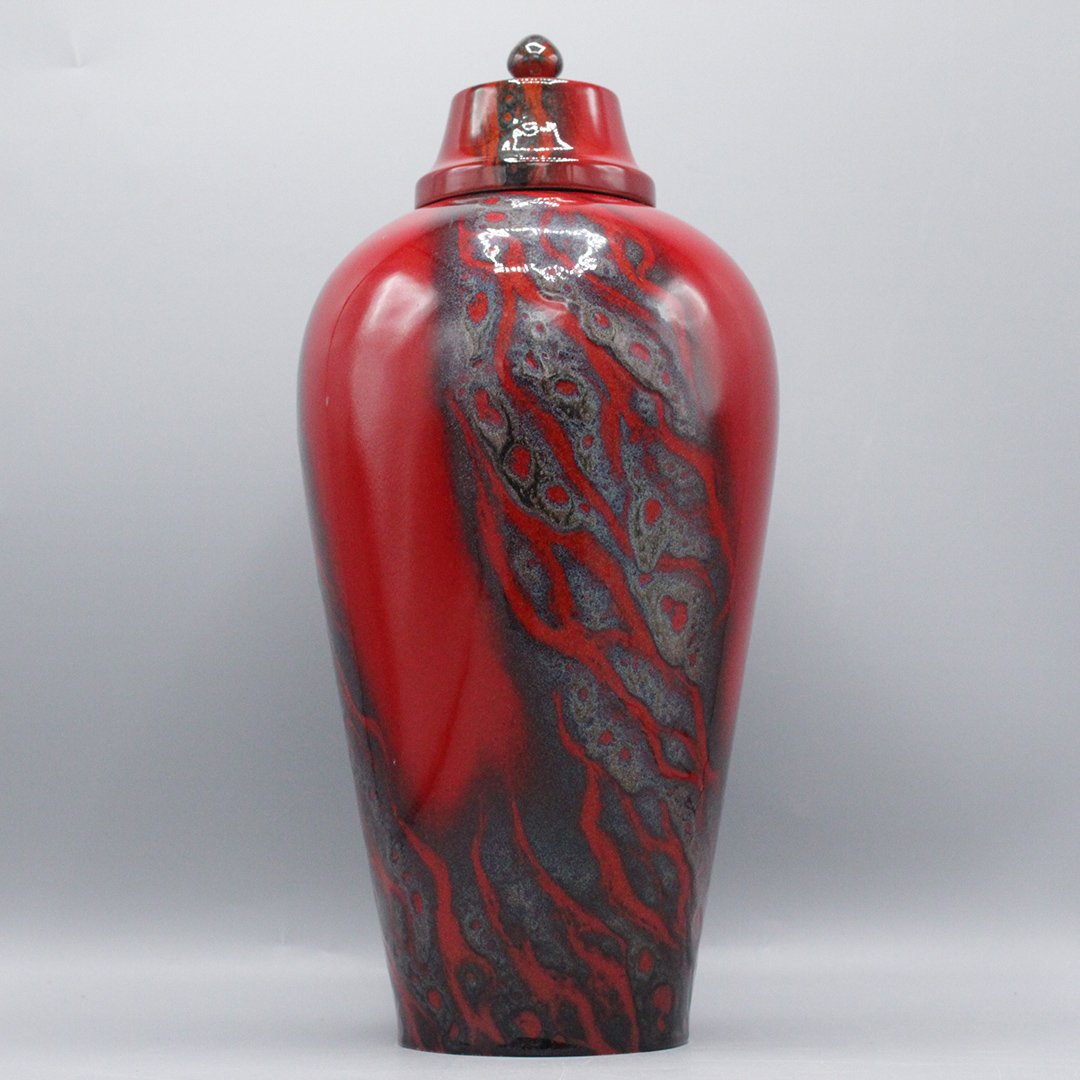 Royal Doulton Archives Red Pottery Ginger Jar Vase (1 of 6)