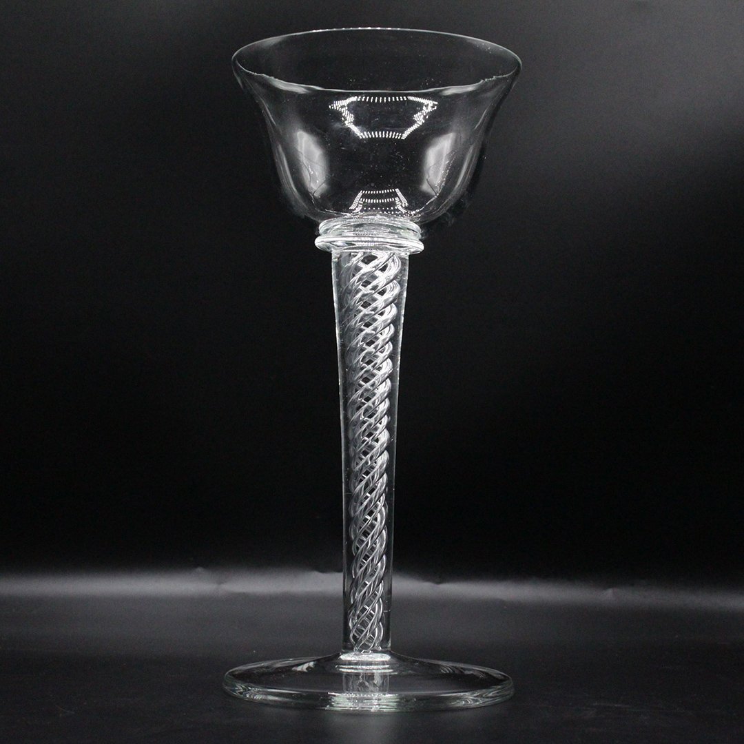 Italian Murano Venice Style Han blown Swirl Challis: Italian Murano Venice Style Han blown Swirl Challis , wine glass Size: 11 1/2 x 5 1/4 inches