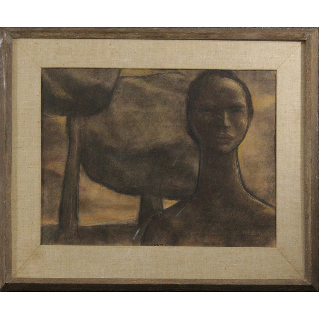 1954  John McClellan Portrait Drawing Woodstock Artist (1 of 6)