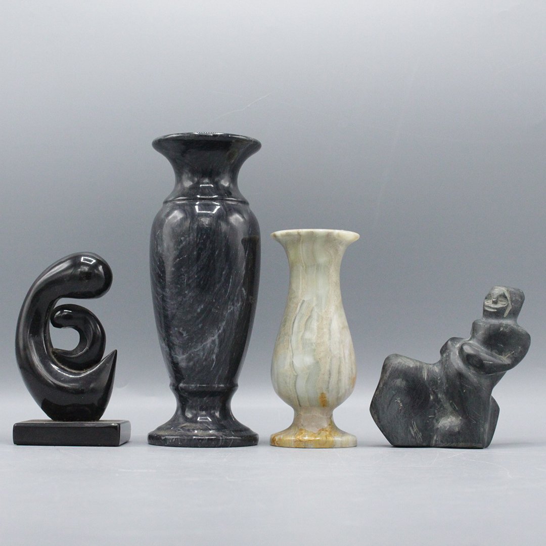 4x Stone Carved Items (1 of 7)