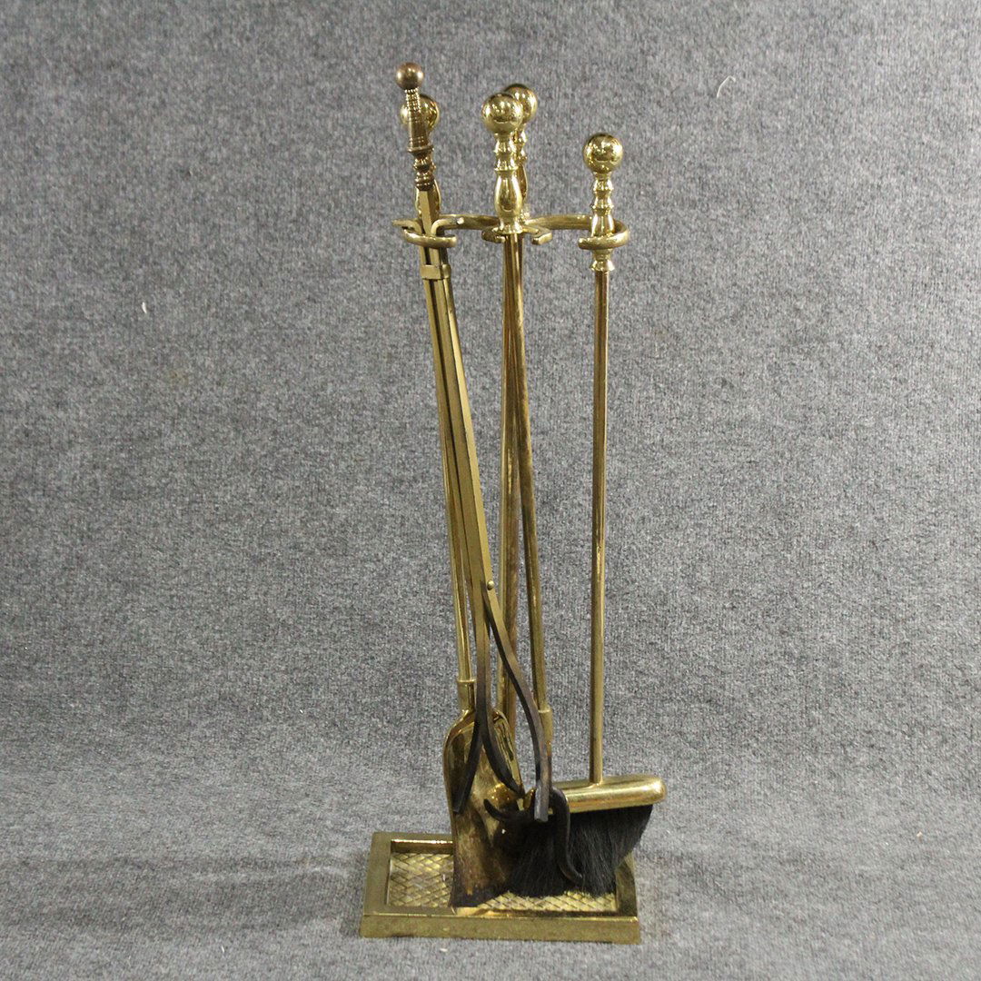 Brass Fireplace tool set (1 of 5)