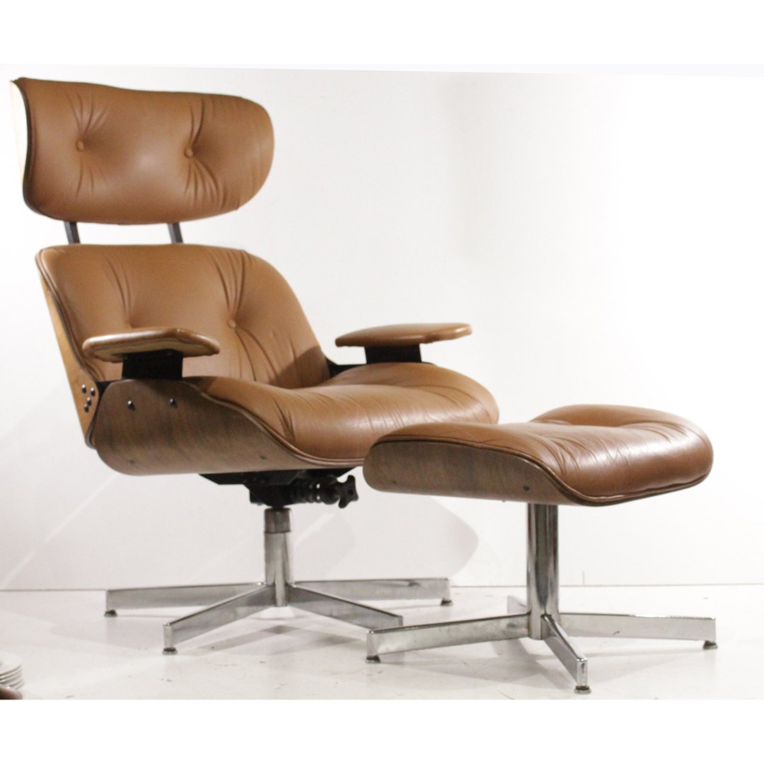 Herman Miller Eames Plycraft Style Brown Lounge Chair (1 of 10)