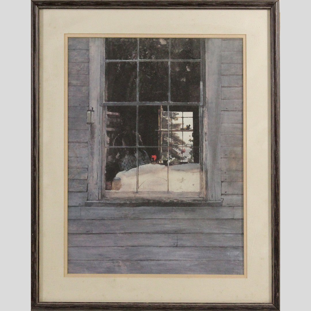 Andrew Wyeth Offset Lithograph "Geraniums" (1 of 7)