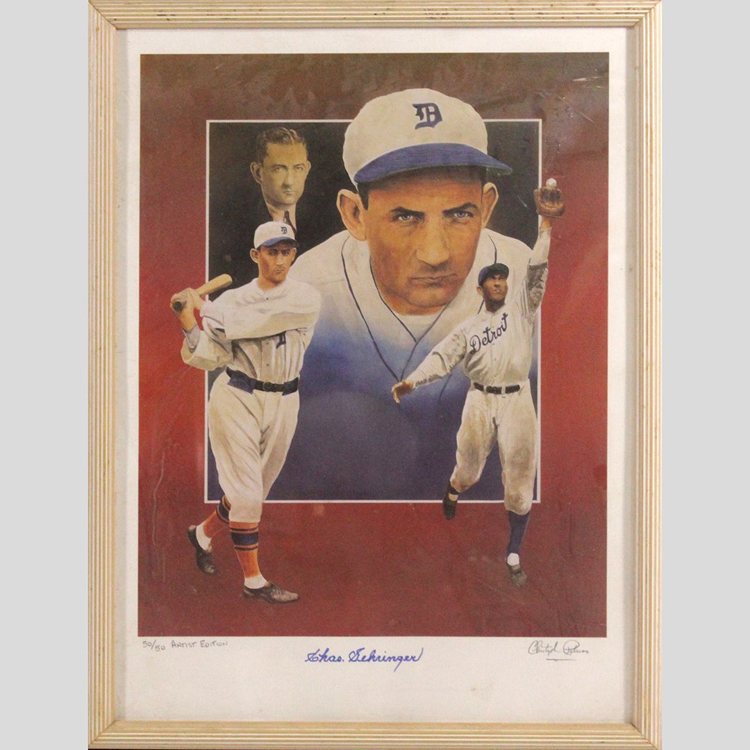 Charlie Gehringer, Christopher Paluso Autographed Litho: Charlie Gehringer autographed Christopher Paluso litho #50 of only 50 produced. Artist edition updated listing 9/26/2019 12:22pm : COA added to photos