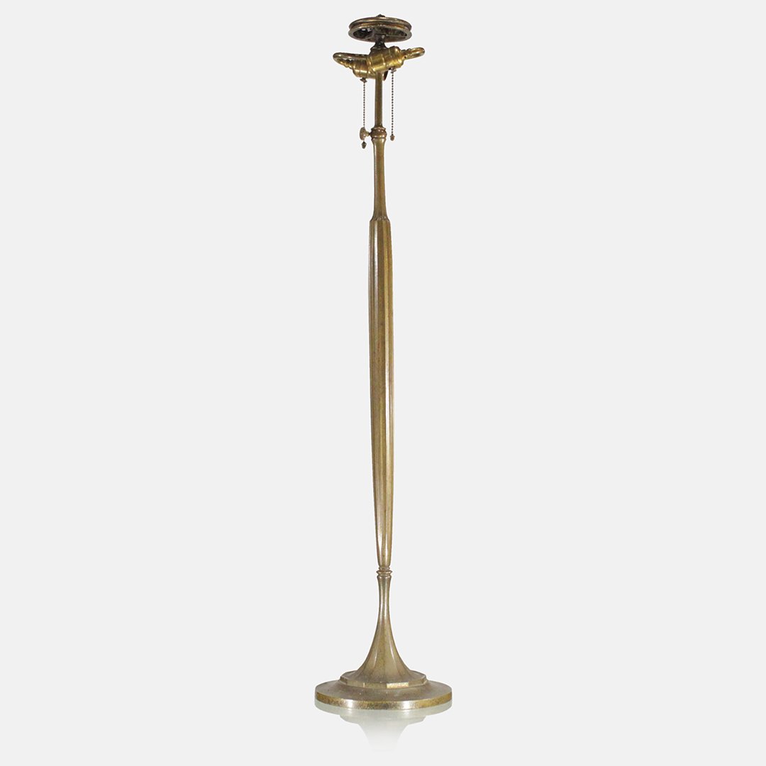 Tiffany Studios Gold Dore Lamp Base Telescoping (1 of 8)