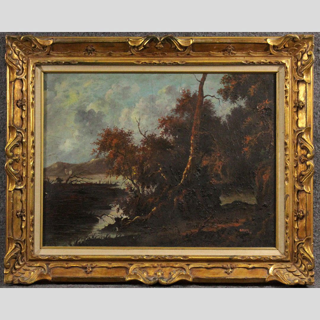 Salem '75, Barbizon School Style Landscape Oil Painting (1 of 7)