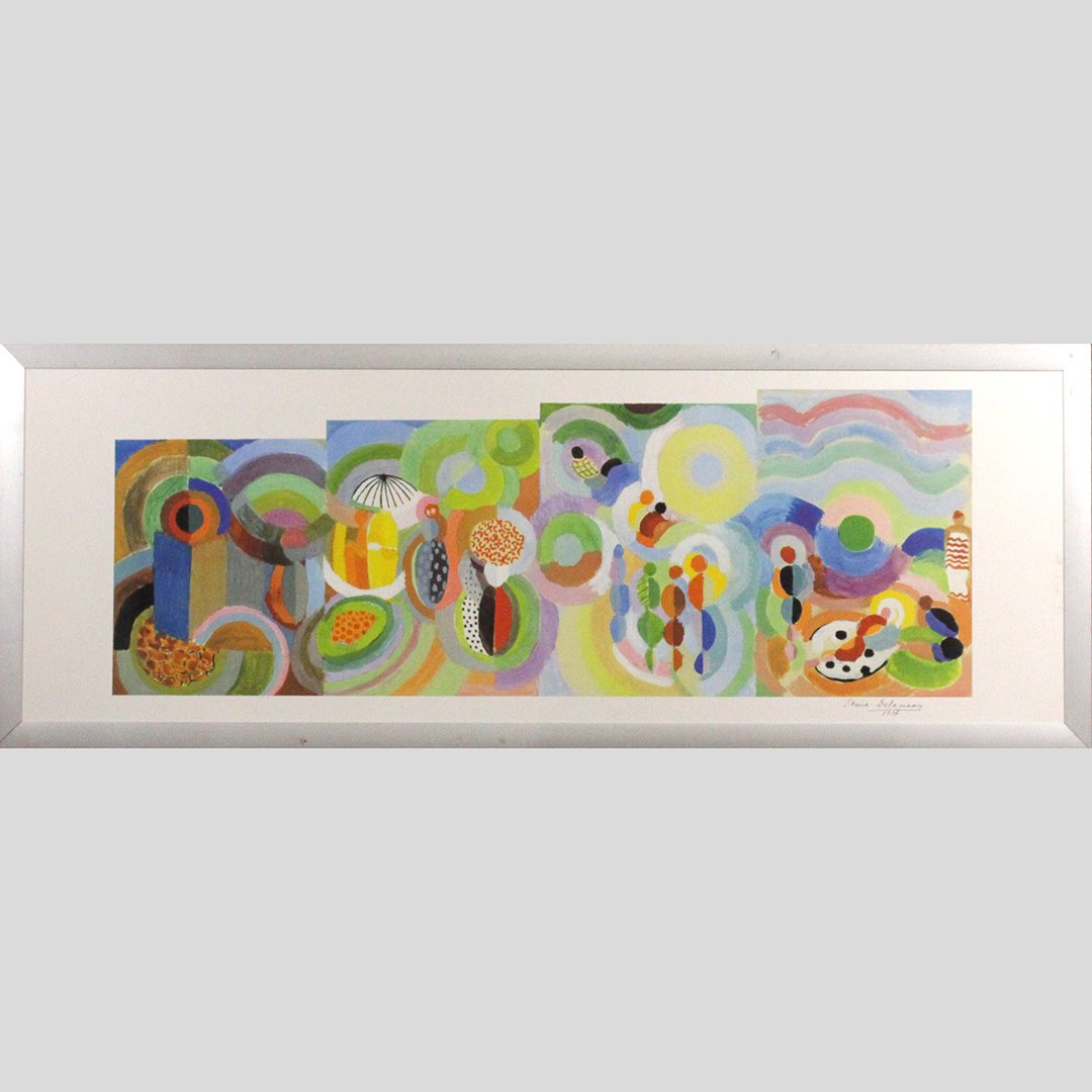 Sonia Delaunay, Color Print Panel, Framed (1 of 5)