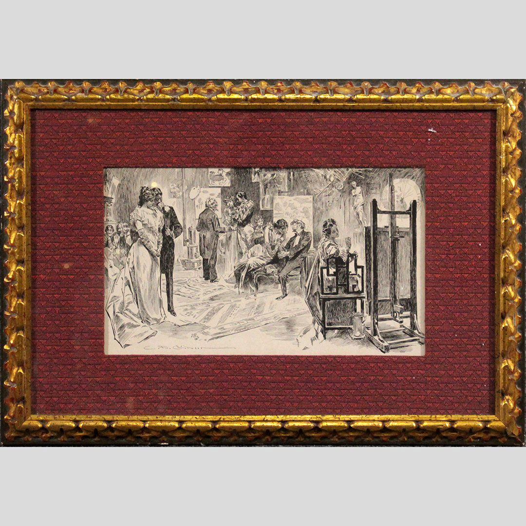 C D Gibson, Vintage Print Illustration Framed (1 of 5)
