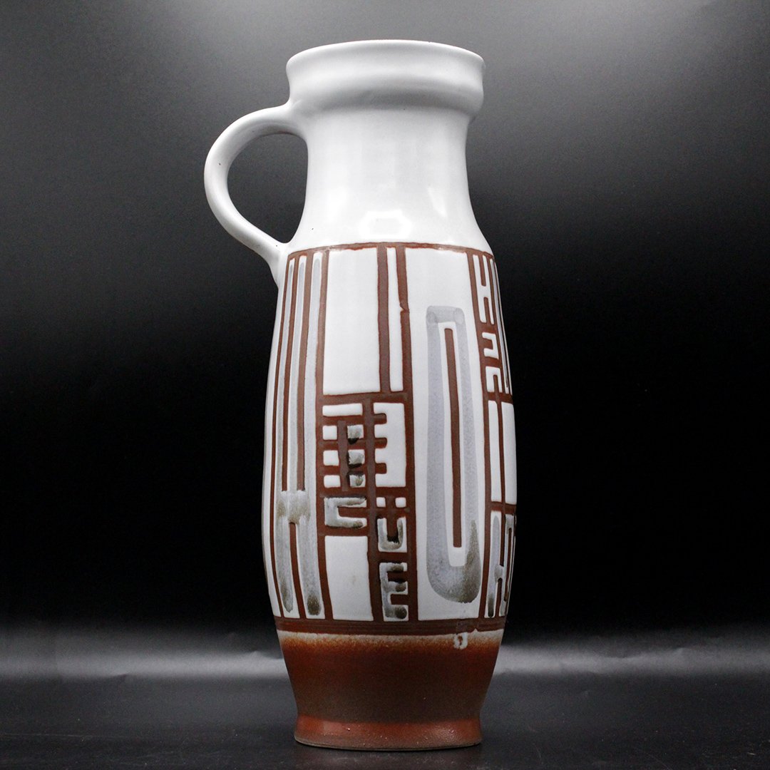 Lapid Israel, Mid-Century Art Pottery Tall Pitcher (1 of 8)