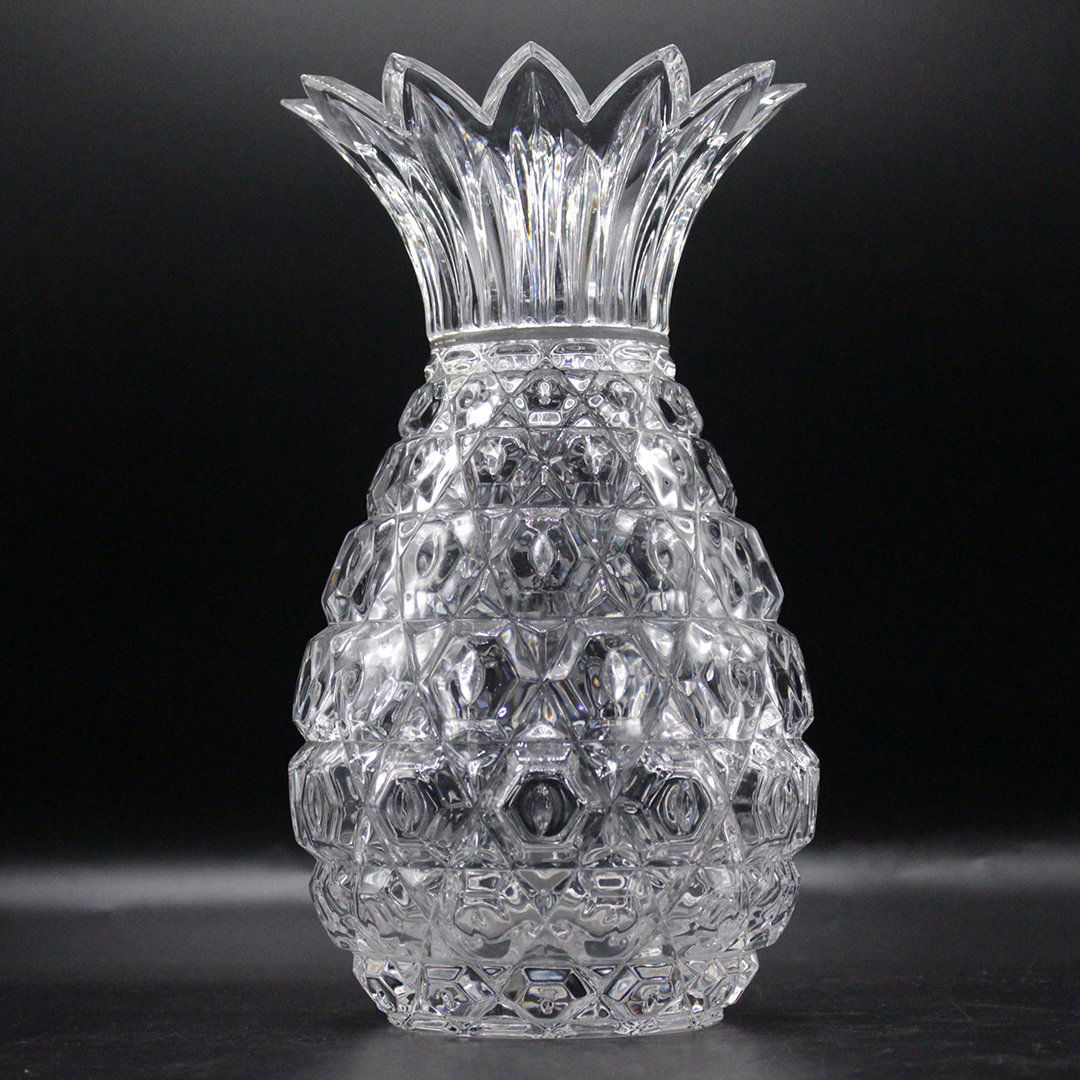 Mid-Century Modern Crystal Glass Pineapple Vase (1 of 6)