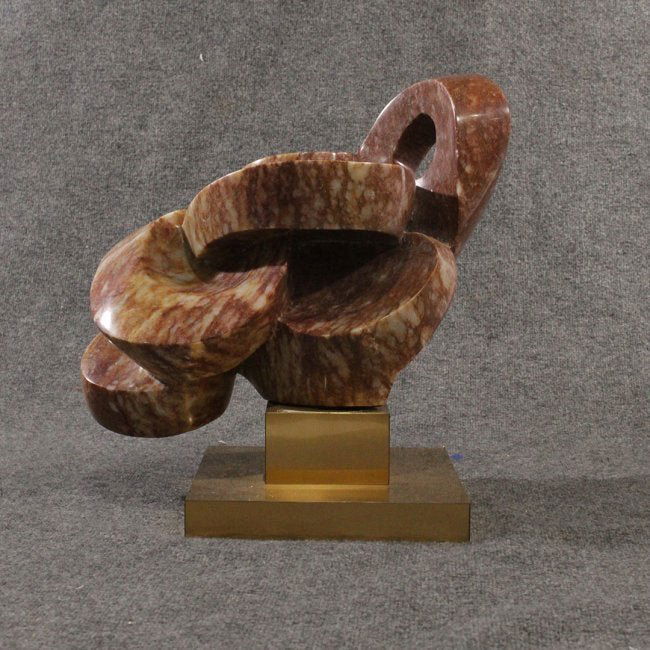 Mid-century Modern Brutalist Marble Abstract Sculpture (1 of 6)