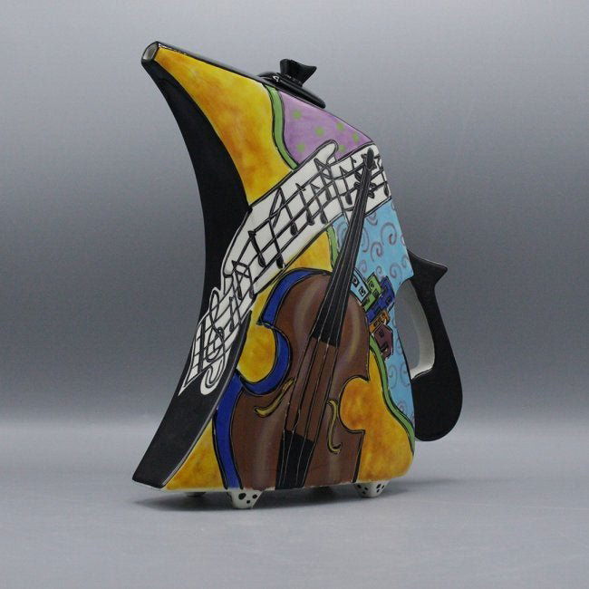 Rhapsody Cafe Modernism Design Ceramic Pitcher. Musical (1 of 4)