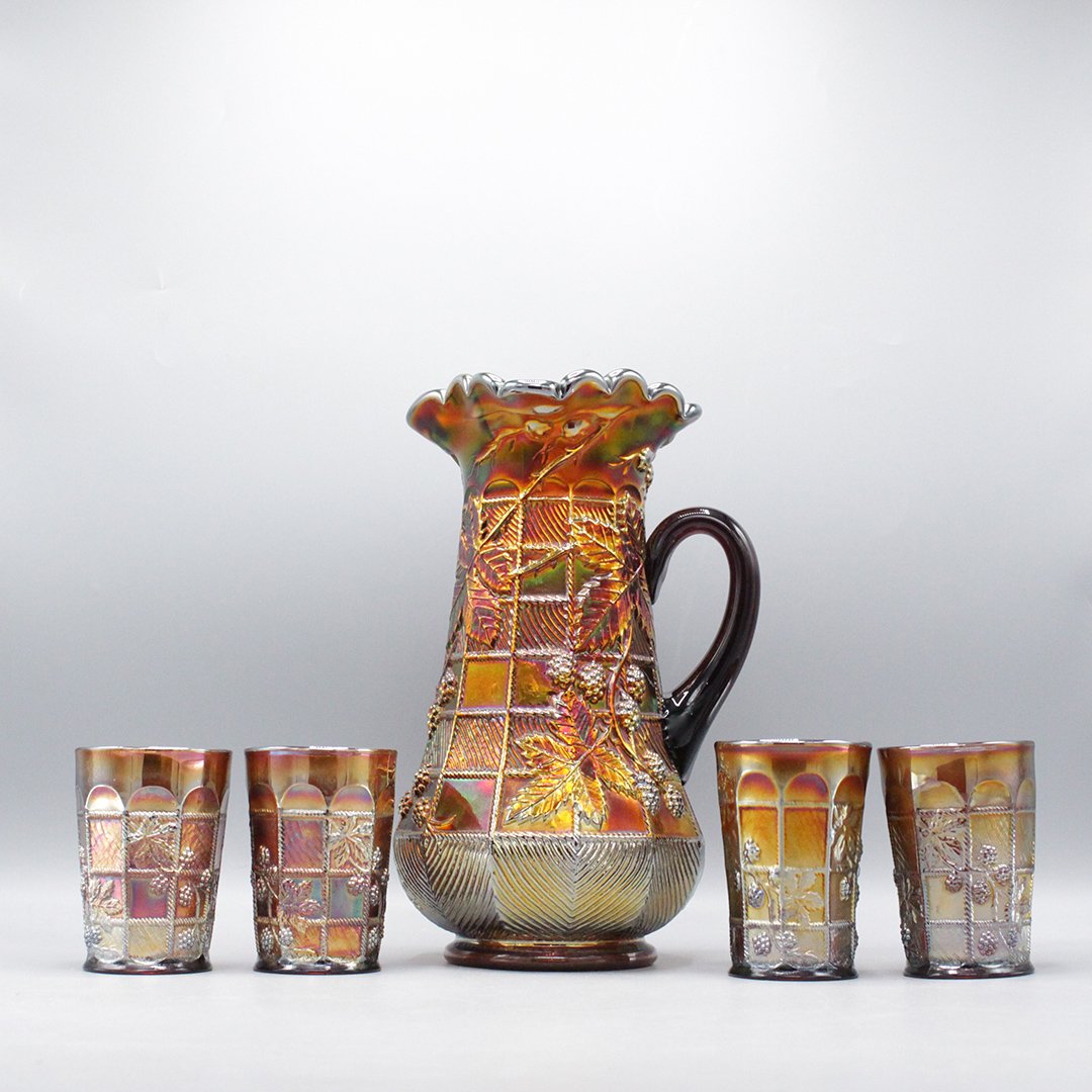 5-Piece Blackberry Block Pitcher With 4 Tumblers (1 of 9)