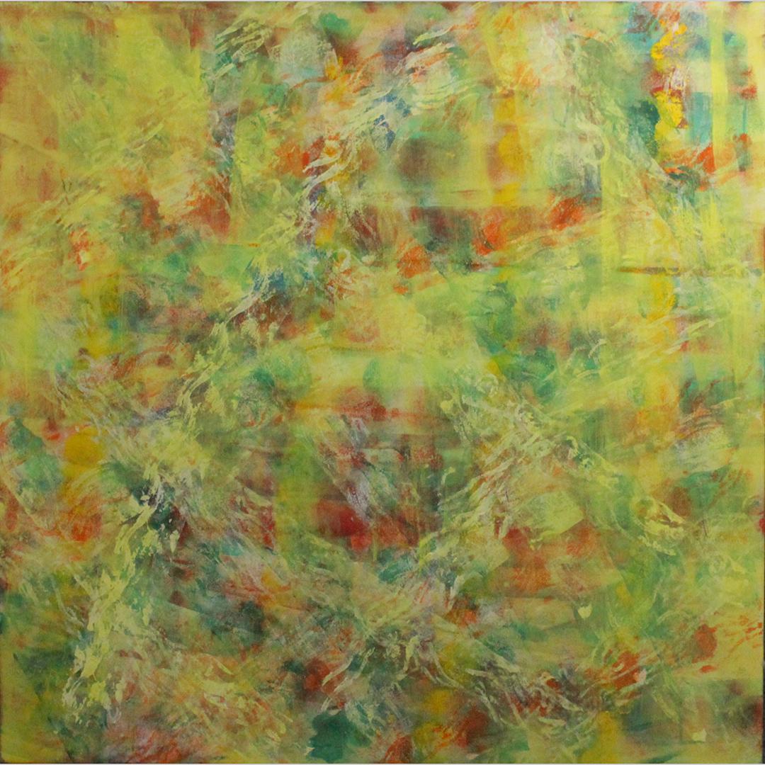 20th C. Abstract Expressionist Oil on Canvas Painting (1 of 5)