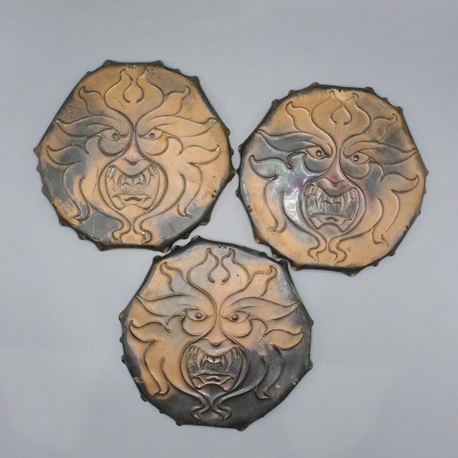 Three [3] Outdoor Cast Metal Garden Steps (1 of 8)