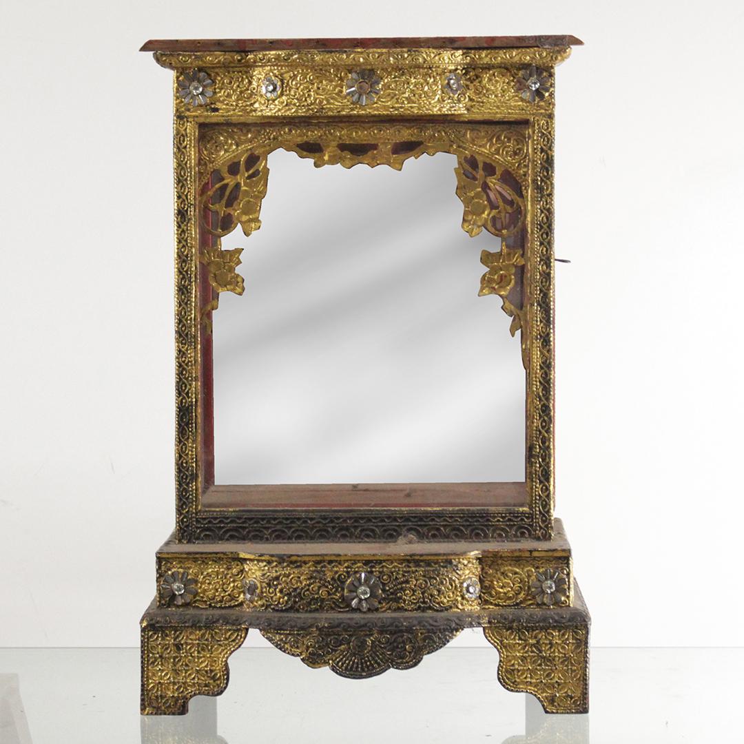 Antique 19th C Table Top Altar Shrine Showcase (1 of 9)