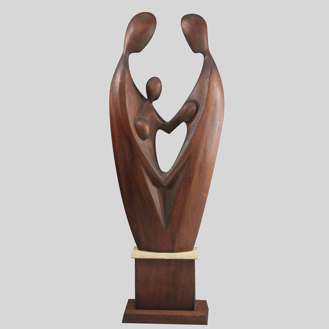 G. OLSEN, Fabulous Large Teak Mid-Century Sculpture (1 of 9)