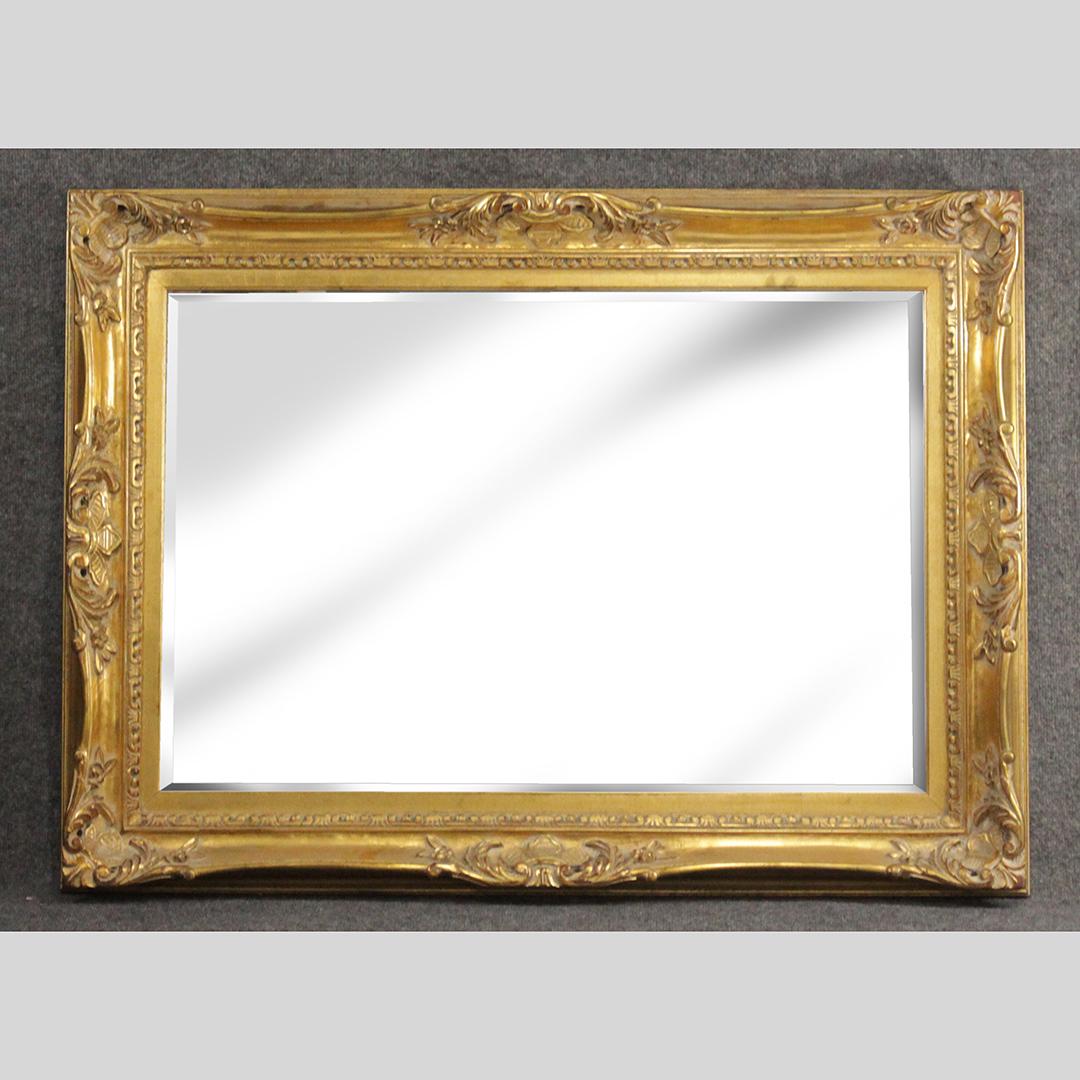 Gold Framed Beveled Glass Wall Mirror (1 of 6)